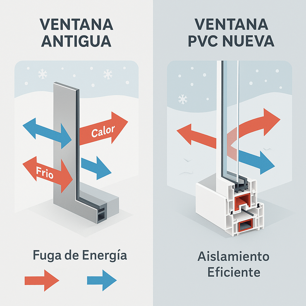 ahorro factura luz ventanas pvc