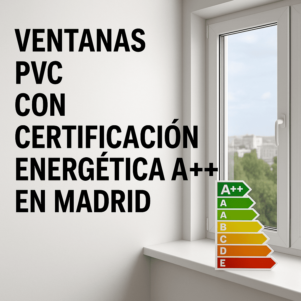 Ventanas PVC Certificación A++ Madrid