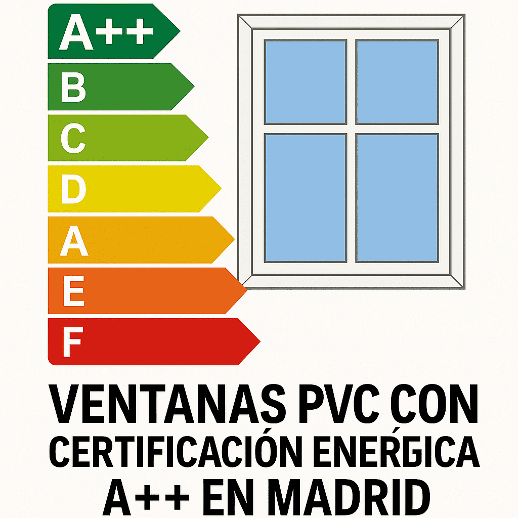 Ventanas PVC Certificación A++ Madrid